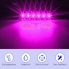 KEING Purple 3.8" 6 LED Trailer Marker Lights Sealed, LED