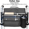 Wheelchair Organizer Storage Bag, Double-Sided Armrest Pouch with Cup Hold