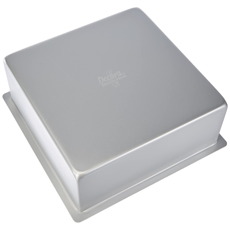 DECORA 0062606 Professional Baking Mould Square Made of Anodised Aluminium