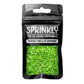 SPRINKLY - Glimmer Stars - Green (Mini) - 25g
