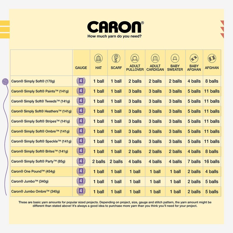 Caron One Pound White Yarn - 2 Pack of 454g/16oz