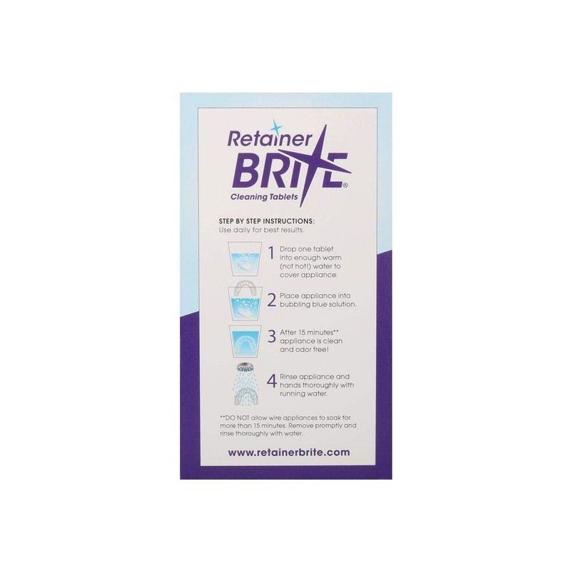 Retainer Brite Cleaning Tablets - 96 Tablets (1)
