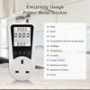 LCD Display Electricity Usage Power Meter Socket Energy Watt Voltage