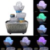 Mini Unique Shape Simulation Desktop Fountain Waterfall Table Ornament for