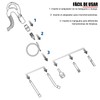 EVTSCAN Accesorios de aspiradora, 9 piezas/juego Kit de limpieza de