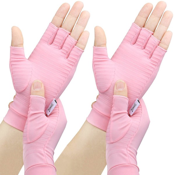 2 Pairs Copper Arthritis Gloves for Relief Pain for Women