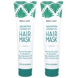Trader Joe's Shea Butter & Coconut Oil Hair Mask 5.1 FL OZ - 2-Pack
