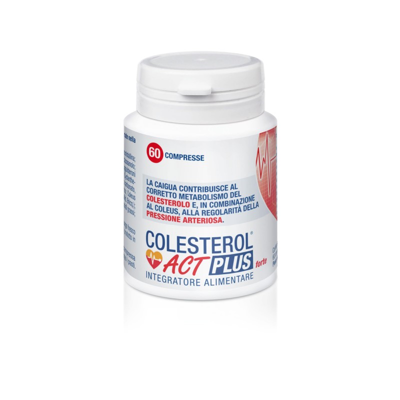 Colesterol Act Plus Forte, Integratore Alimentare Colesterolo, 60 Compresse