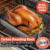 Roasting Rack,Heavy Duty Turkey Rack Insert for Roasting Pan,Fit for
