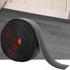 MYFAMIREA 20Ft Floor Transition Strip Self Adhesive Vinyl Cover Floor Strip Flat Divide...