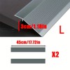 17.72-Inch Modular Aluminum Ramp for Doorway Transitions – 2-Piece Anti-Slip