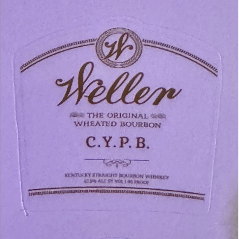 Weller Mini Bottle Label Stickers - Weller Wheater Bourbon Vertical