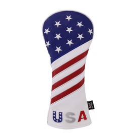Craftsman Golf Red/White/Blue USA Flag Fairway Wood Cover Headcover(Wood Cover)