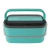 Lunch Box Double Layer Microwave Safe Leakage Proof Stainless Steel
