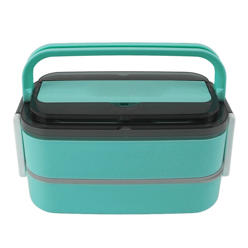 Lunch Box Double Layer Microwave Safe Leakage Proof Stainless Steel