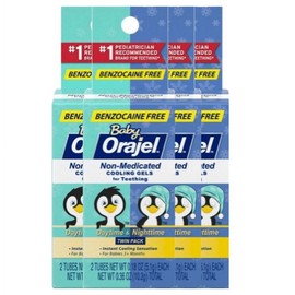 Orajel Non-Med Baby Teething Day & Night Cooling Gels Twin Pack