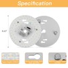 SHENGQINGTOP 5.12'' LED Ceiling Fan Light Retrofit Kit 24W 2200LM