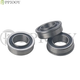 PPIOOY F6003-20-2rs Mini 4WD Bearings, Set of 8, Deep Groove Ball Bearing with Flange, Inner Diameter 0.8 x Outer Diameter 1.4 x Thickness 0.4 inches (20 x 35 x 11 mm), Ball Bearing, Rubber Seal