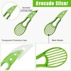 Avocado Slicer,Avocado Peeler Perfect for Mashing Avocados Enucleation Making Guacamole(Green)