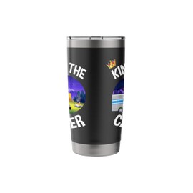 King of the Camper - Funny Camping RV Caravan Motorhome Stainless Steel Insulated Tumbler