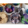 3D Printed - Mechanical Gear Ball Figurine Decor Plastic Smooth:_Red