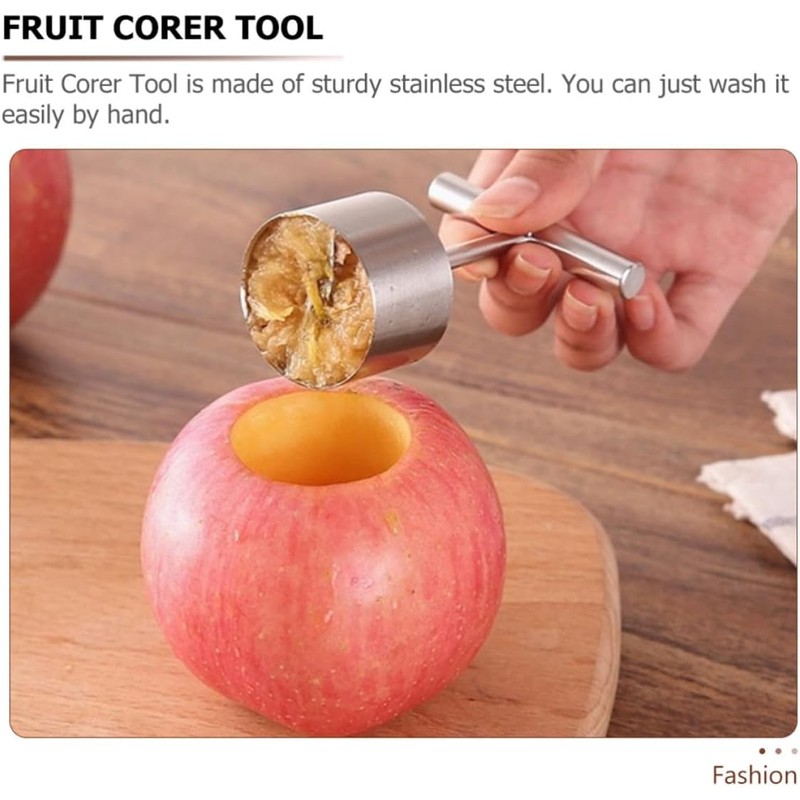 Acero Inoxidable Descorazonador de Frutas para Manzanas y Pepita