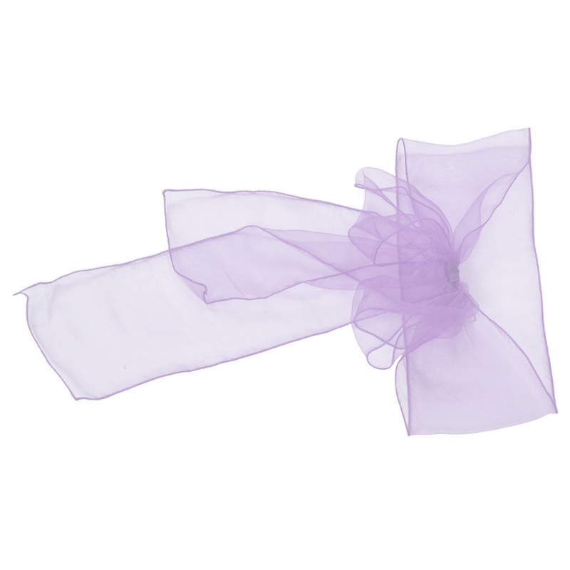 10Pcs Organza Banquet Chair Sash Exquisite Chair Bows Sashes for