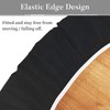 UMINEUX Oval Fitted Vinyl Tablecloth with Elastic Edged & Flannel