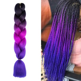 Braiding Hair 24 Inch Braid Hair Extensions Hot Water Setting (C10-1Pack)