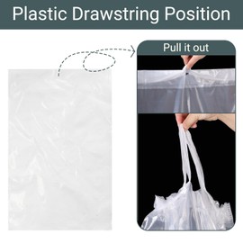 Belinlen 12 Pack 5 Gallon Bucket Liner Bags with Drawstring 21x30” Food Grade Plastic Brine Bags for Marinating and Brining, Heavy Duty Leak Proof, Great for Food Storage(4Mil)