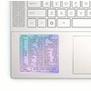 Windows Keyboard Shortcut Stickers with Purple Blue as Keyboard Guide,