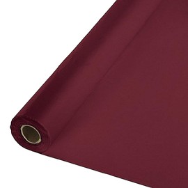 40" X 150 Ft Plastic Heavy Duty Banquet Roll Burgundy