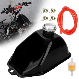 Motorcycle Gas Tank with Threaded Cap for 50cc 70cc 90cc 110cc 125cc Coolster 3050C 3125R Taotao ATA 125D 110B Boulder B1 Vitacci Roketa HAWK Ice bear Mountopz JCL Yamoto ATV Quad 4 Wheeler