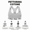 FILA Reggiseno Sportivo Donna in cotone, senza rinforzo, set di