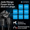 sonero Stromkabel Kaltgerätekabel 3 Polig, 3,0m, 90° Winkel Schutzkontakt Schuko