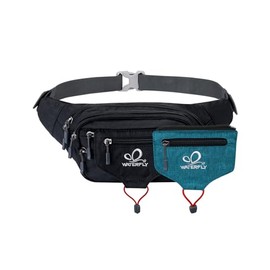 WATERFLY - Riñonera para correr con cinturón para correr para correr en maratón, correr, para correr, correr, entrenamiento, ejercicio, fitness, teléf