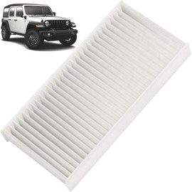 Cabin Air Filter with Activated Carbon Compatible with Jeep Wrangler 2011-2017, Wrangler JK 2018 Replace# 24302, 55111302AA, 68233626AA