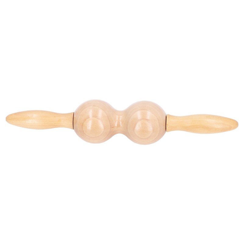 Wooden Meridian Massager Roll Stick Back Waist Neck Shoulder Spine