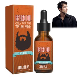 Beard Growth Oil, Men's Beard Oil Serum, Stimulates Beard, Improves Beard Health, Strengthens the Hair Root and Promotes Fast Beard Growth for Longer, 30 ml Serum (1)