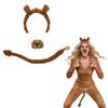 Nicky Bigs Novelties Lion Costume Accessory Set for Adults Brown