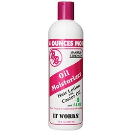 BB Oil Moisturizer, Hair Lotion With Castor Oil and Aloe, Maximum Strength, 12-Ounce Bottles (Pack of 6)