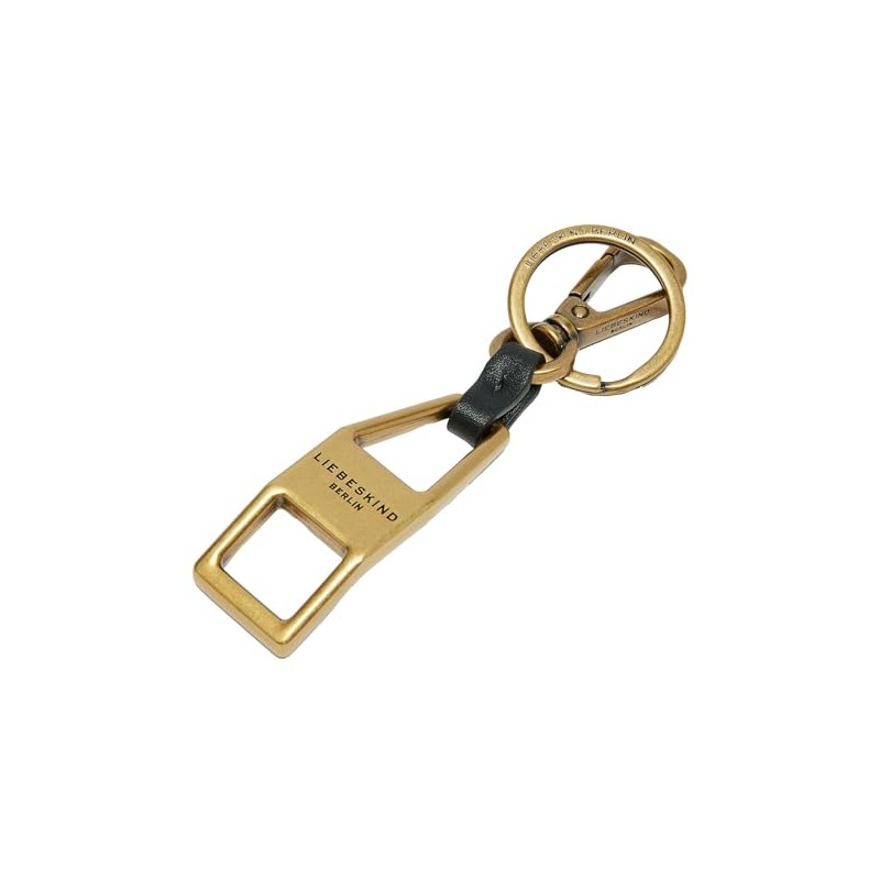 407-Pendant -LORA KEYRING-gold brass