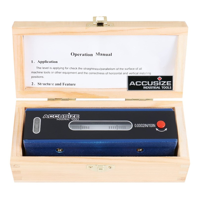 Accusize Industrial Tools 6 inch Master Precision Level in Fitted