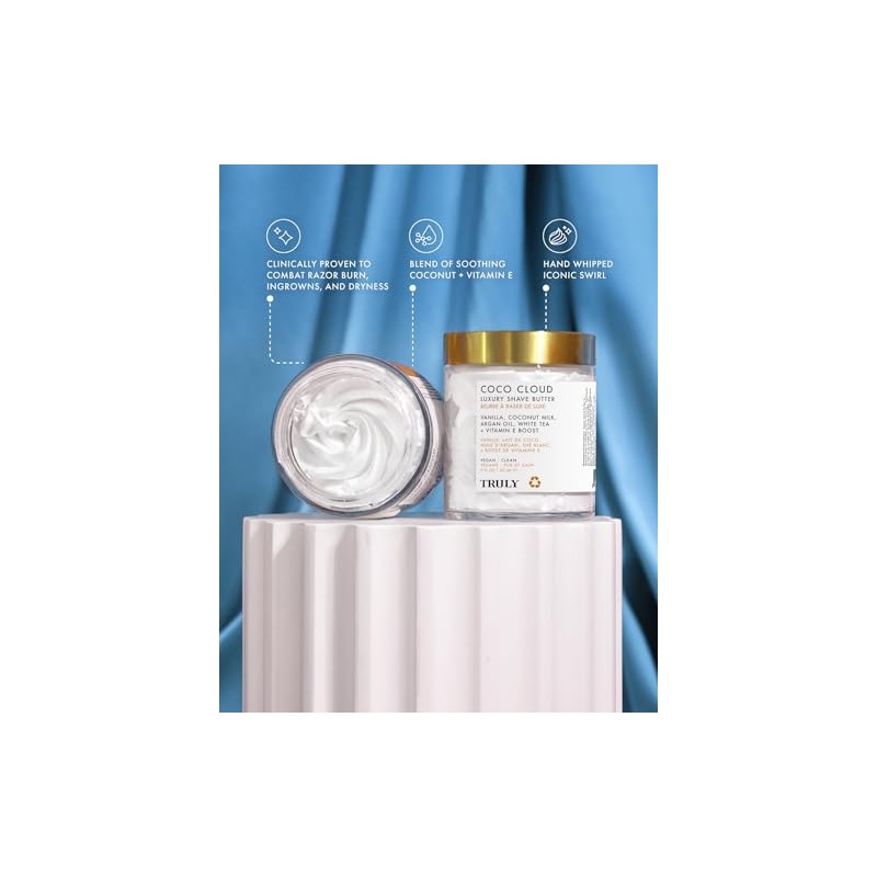 Truly Crema de afeitar Beauty Coco Cloud para mujeres con