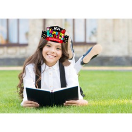 DISJOURNEY Graduation Caps, 24PCS Paper Graduation Hats for Kids Kindergarten Primary Decorations Materials, Generous Quantity, Memorable Keepsake, Wide Application