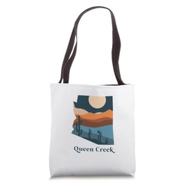 Queen Creek Arizona Desert Style Boho AZ Landscape Tote Bag