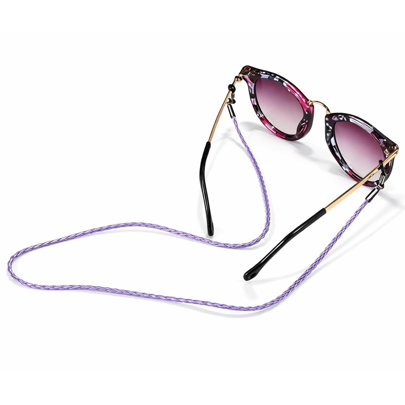 ZooooM ZM-KAWAMEGA Leather Simple Glasses, Sun Glasses, Chain, Glasses, Strap,