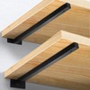 Jamiikury 16 Inch Floating Shelf Brackets Heavy Duty, Square Shelving