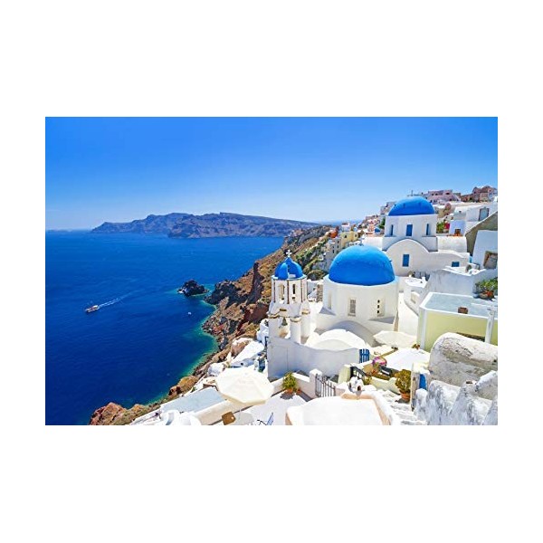 Yeele 7x7ft Greece Santorini Island Backdrop Wedding Honeymoon Trip Background