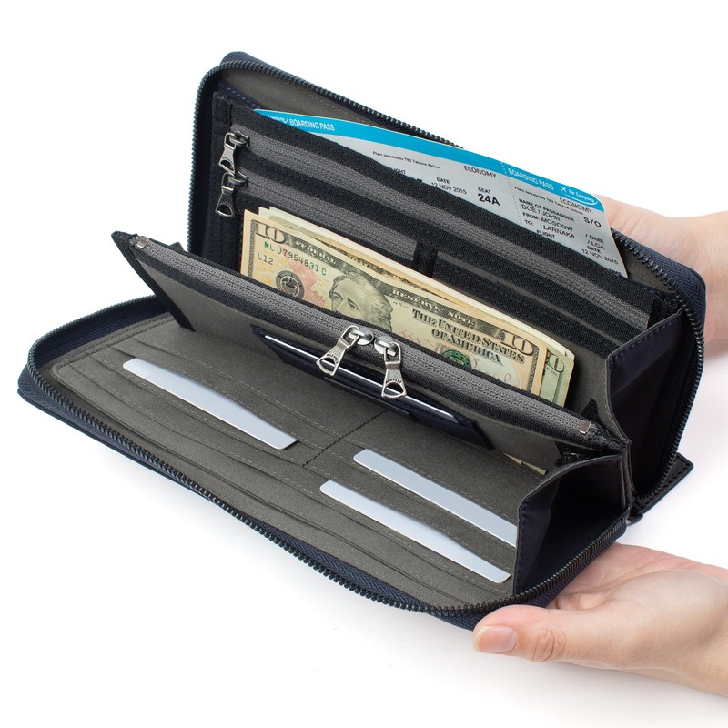 Mustache KXX-4425 Passport Case, Multi Case, Shoulder Included, Men's, Polyester,